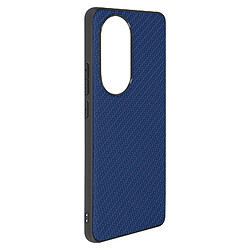 Avizar Coque pour Oppo Reno 10 et 10 Pro Silicone gel Style carbone bleu