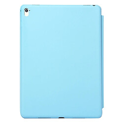 Avis Wewoo Housse Étui Coque en cuir de couleur unie à rabat horizontal pour iPad Pro 11 pouces 2018avec support rabattable et fonction réveil / veille Bleu