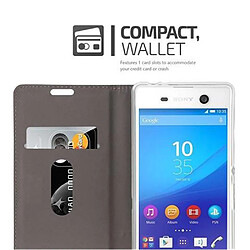 Avis Cadorabo Coque Sony Xperia M5 Etui en Gris