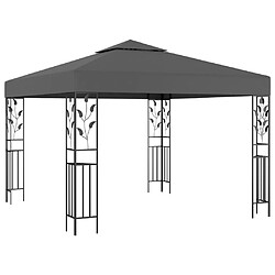 Avis Maison Chic Tonnelle | Pergola avec guirlande lumineuse à LED 3x3 m Anthracite -GKD16843