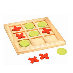 Jeujura Jeu du Tic Tac Toe en bois