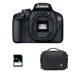 PACK CANON EOS 4000D Nu + Sac + SD 4Go