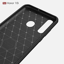 Avis Wewoo Coque TPU en fibre de carbone à texture brossée pour Huawei Honor 10i rouge