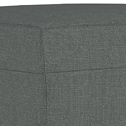 Acheter vidaXL Repose-pied Gris foncé 60x50x41 cm Tissu