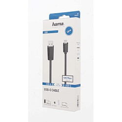 HAMA Câble USB-C, mâle USB-A - mâle USB-C, USB 2.0, 480 Mbit/s, 1,50 m