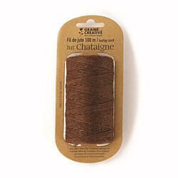 Graines Creatives Bobine de fil de jute - Marron - 100 m x 2 mm