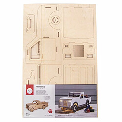 Rayher Kit maquette 3D en bois FSC Grand camion 51 x 18 x 20 cm