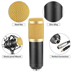 Universal Kit microphone pour condenseur professionnel BM 800: ordinateur + microphone + porte-impact + capuchon en mousse + câble comme microphone pour BM 800 BM800 | pas cher