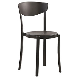 Acheter Beliani Lot de 4 chaises VIESTE Matière synthétique Noir