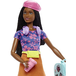 Avis Mattel Poupée Barbie Brooklyn en Voyage avec Accessoires Rose