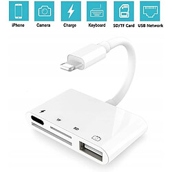 GUPBOO Adaptateur USB LIGHTNING iOS vers TF/SD,JL1255