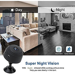 Caméra de sécurité sans fil WiFi Mini petite caméra IP Caméra intelligente Home Night Virsion Caméscope magnétique Surveillance, batterie intégrée, vue en temps réel APP, enregistrement direct sur carte, grand angle de 150 ° pas cher