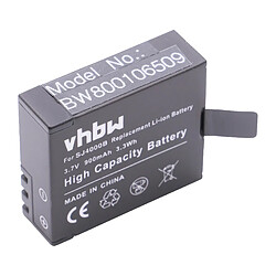 vhbw batterie compatible avec Campark Action Camera appareil numérique camescope (900mAh, 3,7V, Li-Ion)