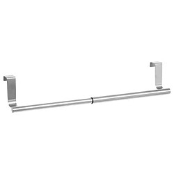 Patère de Placard Inox ""Extensible"" 41cm Argent