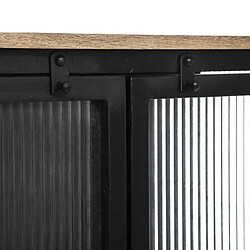 Atmosphera, Createur D'Interieur Vitrine 2 Portes Bio Noir - ATMOSPHERA pas cher