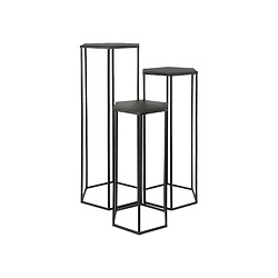 The Home Deco Factory Sellettes assorties en métal (Lot de 3) noir.