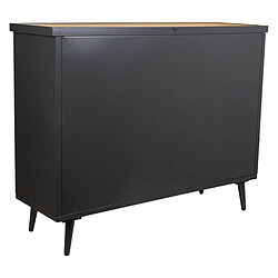 Acheter Buffet Alexandra House Living Marron Noir Gris verre Fer Bois d'épicéa 33 x 79 x 102 cm