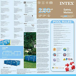 Acheter Piscine tubulaire rectangulaire 2,60 x 1,60 x 0,65 m - Intex