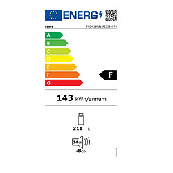 Réfrigérateur 1 porte intégrable à glissière 310l - frdn18fs1 - FAURE
