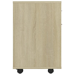 Acheter vidaXL Armoire à roulettes Chêne sonoma 45x38x54 cm Bois d’ingénierie