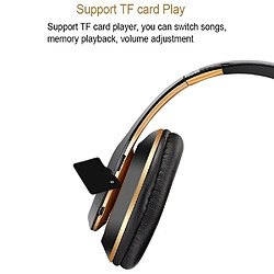 Universal Casque audio sans fil Bluetooth casque stéréo casque sport pliable support mains libres carte mémoire TF lecteur MP3 | pas cher