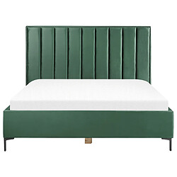 Acheter Beliani Lit avec coffre en velours vert foncé 180 x 200 cm SEZANNE