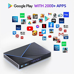 H96Max V56 Smart Set-Top Box Gigabit Android Quad Core 12 8K Bluetooth Media Player H96 V58 Tv Box Noir Us Plug 4 32G pas cher