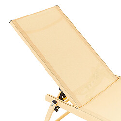 Acheter Beliani Chaise longue Métal Jaune PORTOFINO