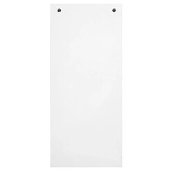 Exacompta Paquet 100 fiches intercalaires horizontales unies perforées Forever - 105x240mm - Blanc - Lot de 7