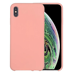 Wewoo Coque Souple silicone pleine couverture Four Corners pour iPhone XR Rose pâle