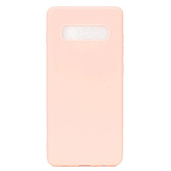 Wewoo Coque Souple TPU Candy Color pour Samsung Galaxy S10 Rose