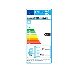 Four intégrable multifonction 76l 60cm pyrolyse inox - NV7B4550VAS - SAMSUNG