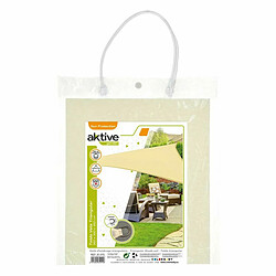 Acheter Auvent Aktive Triangulaire 360 x 0,5 x 360 cm Polyester Crème (4 Unités)