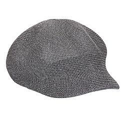 Mode Béret Chapeau De Soleil Respirant Protection Solaire Casquette De Paille De Plage Gris