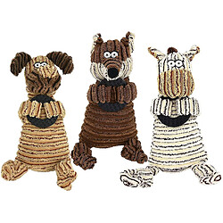 Jouets pour chien 3 paquets de jouets en peluche durables pour chien Jouets à mâcher Jouets interactifs pour chien Entraînement