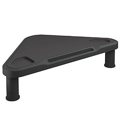 vidaXL Support de moniteur d'angle Noir 49x28x10,5 cm