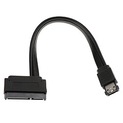 Alimentation eSATA USB 2.0 5V Combo à 2.5 '' 22pin SATA HDD Adaptateur Câble 0.2M