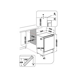 Réfrigérateur 1 porte intégrable à pantographe 144l - HABUL011 - HOTPOINT pas cher