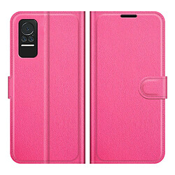 Etui en PU texture litchi, fermeture aimantée rose pour votre Xiaomi Civi 5G