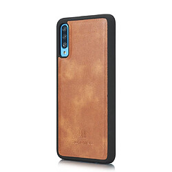 Acheter Wewoo Housse Coque Etui en cuir Crazy Horse Texture Flip détachable magnétique avec support et fentes pour cartes et portefeuille Galaxy A70 Marron