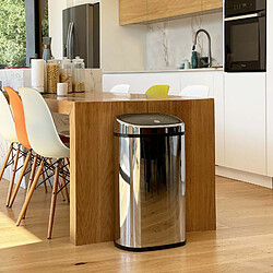 Poubelle 48l inox - bat-48ls09-b ss - KITCHEN MOVE