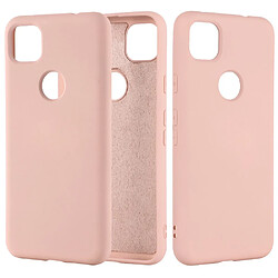 Coque en silicone liquide souple rose pour votre Google Pixel 4a