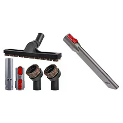 Kit d'accessoires sous vide pour Dyson V7 V8 V10 et 1x, outil de crevasse à dégagement rapide, Compatible avec Dyson V11 V10 V8 V7, AD 5Pcs