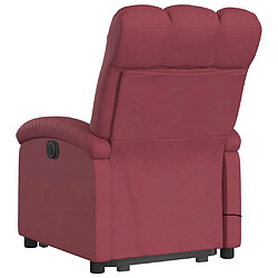 Acheter Maison Chic Fauteuil Relax pour salon, Fauteuil inclinable de massage Rouge bordeaux Tissu -GKD19697