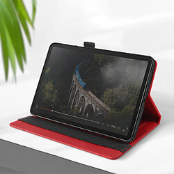 Avizar Étui pour Samsung Tab A9 Plus Clapet Multi-compartiment Support Vidéo Rouge pas cher