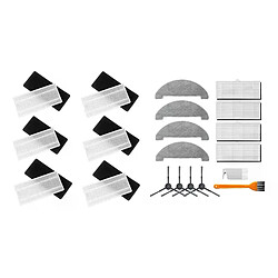 Kit de filtre de remplacement pour Conga Excellence, avec 14 pièces, brosses latérales, tissus de vadrouille, filtre Hepa, pour XIAOMI VIOMI S9, AD 6Pcs