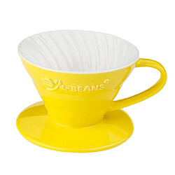 Céramique Verser Sur Tasse De Goutteur De Café Expresso Manuelle Rouge / Jaune / Bleu Jaune pas cher