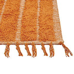 Avis Beliani Tapis en coton orange 80 x 150 cm HAKKARI