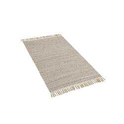 Acheter Beliani Tapis beige à carreaux 80 x 150 cm ZERDALI