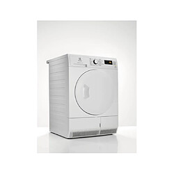 Sèche-linge pompe à chaleur avec condenseur 60cm 8kg blanc - edhf2812wc - ELECTROLUX pas cher